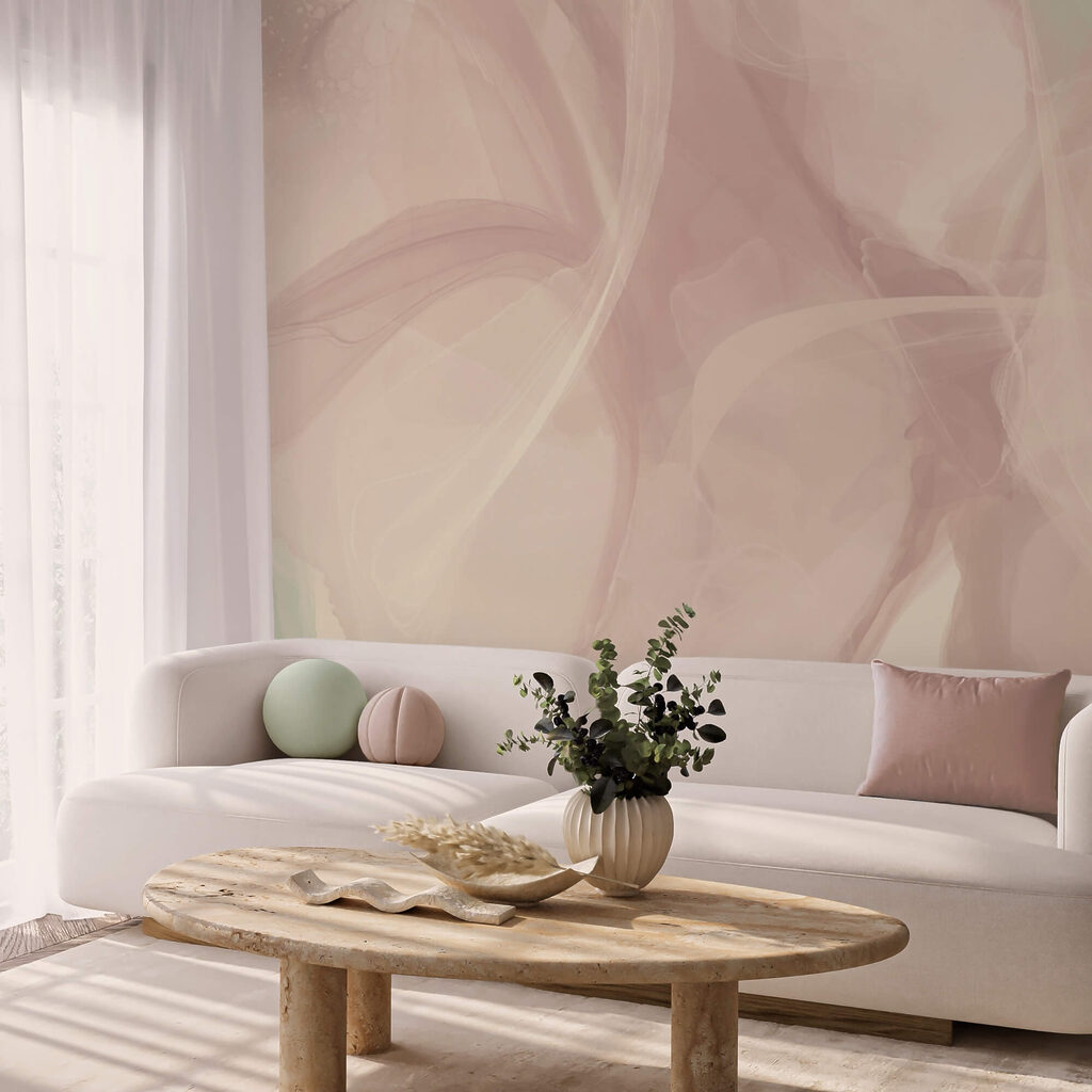 Tourbillons éthérés de couleurs douces