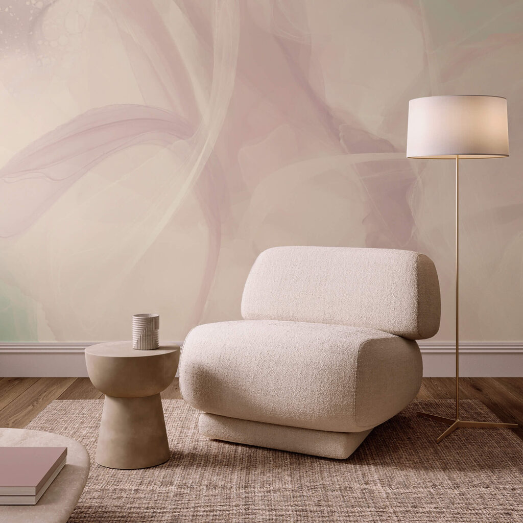 Tourbillons éthérés de couleurs douces