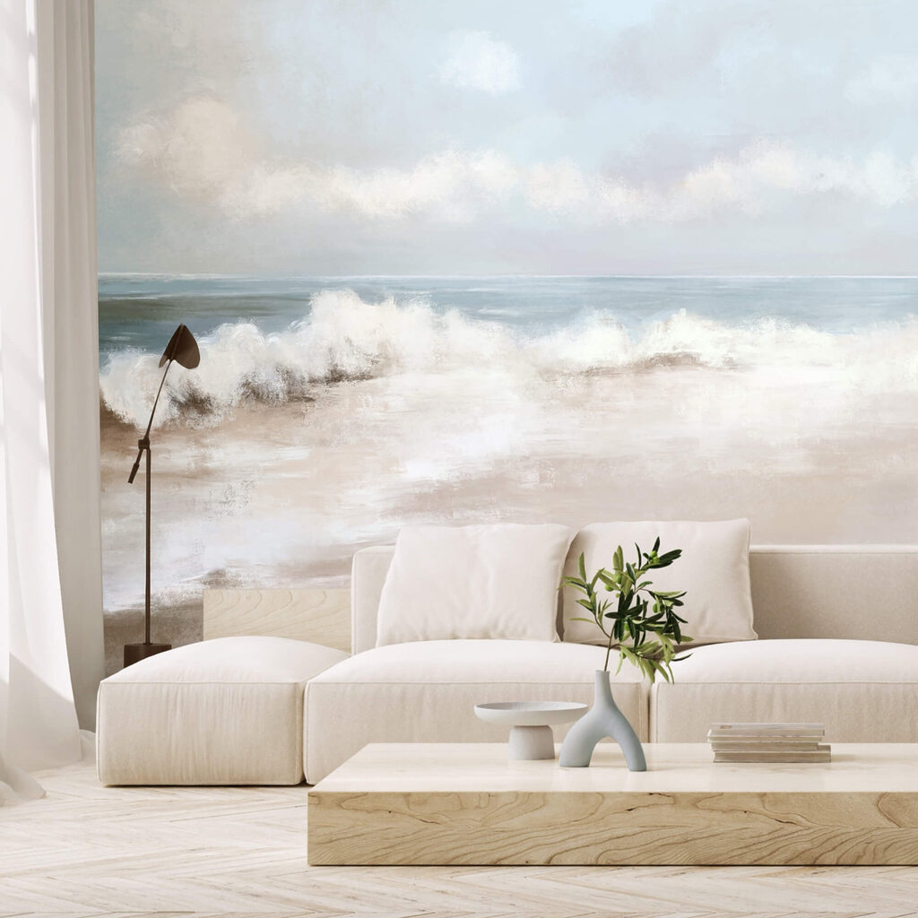 Peinture d'une plage