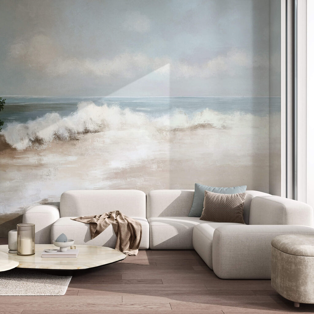 Peinture d'une plage