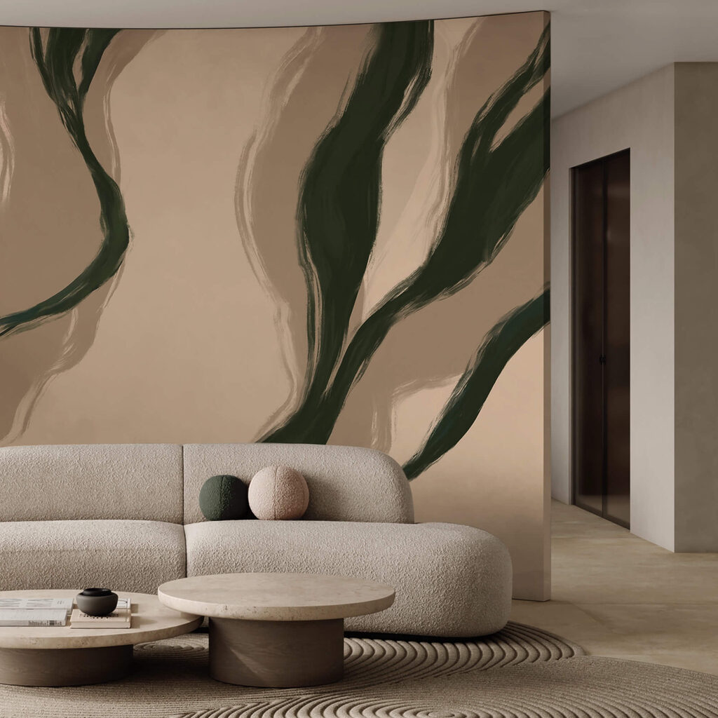 Lignes organiques aux teintes douces