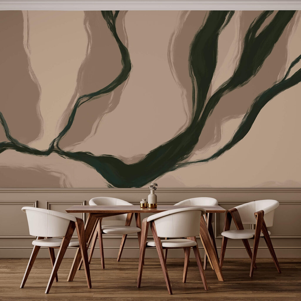 Lignes organiques aux teintes douces