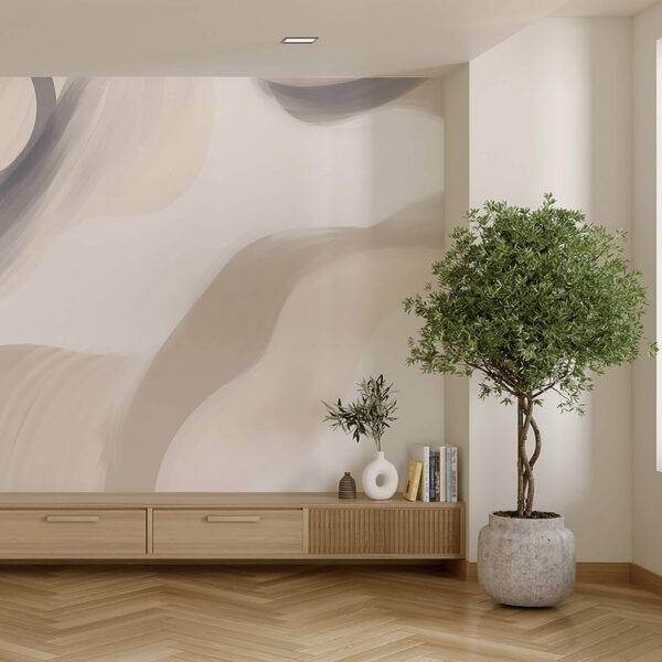 Tourbillons abstraits dans des tons doux