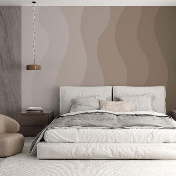 Vagues harmonieuses de couleurs douces