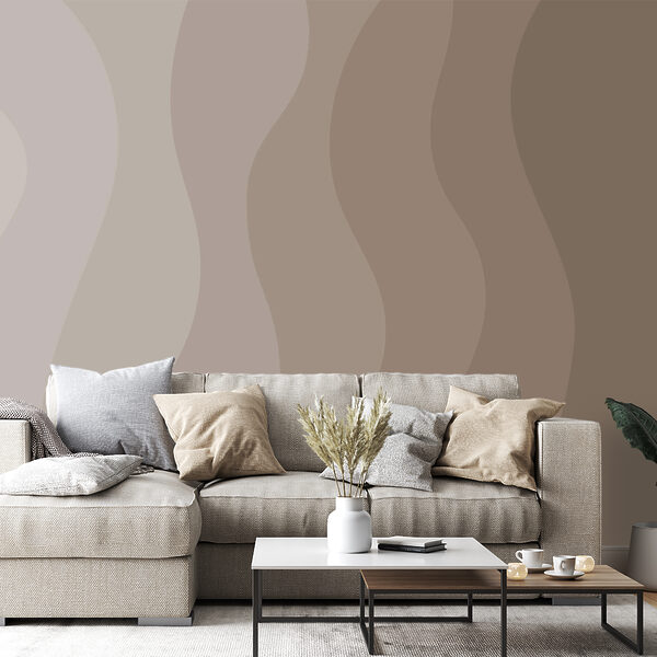 Vagues harmonieuses de couleurs douces