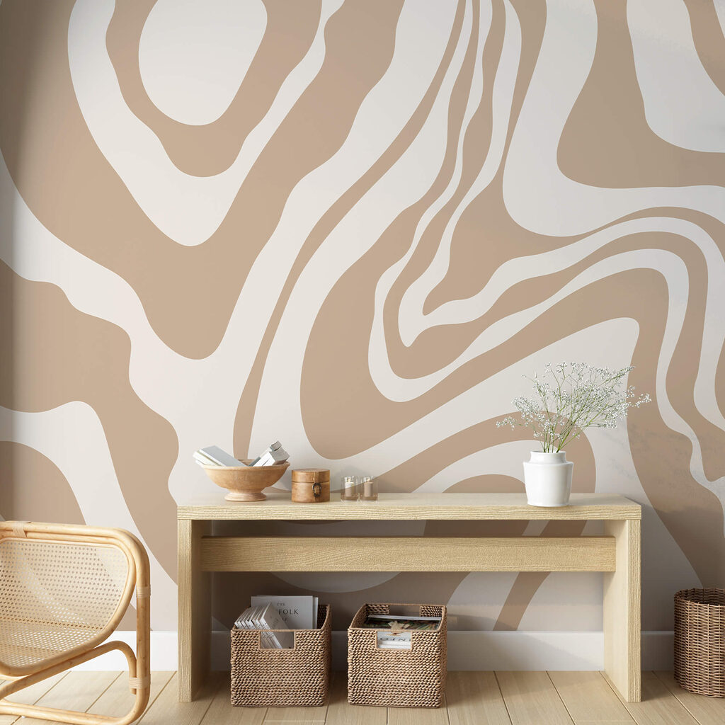 Tourbillons blancs et bruns