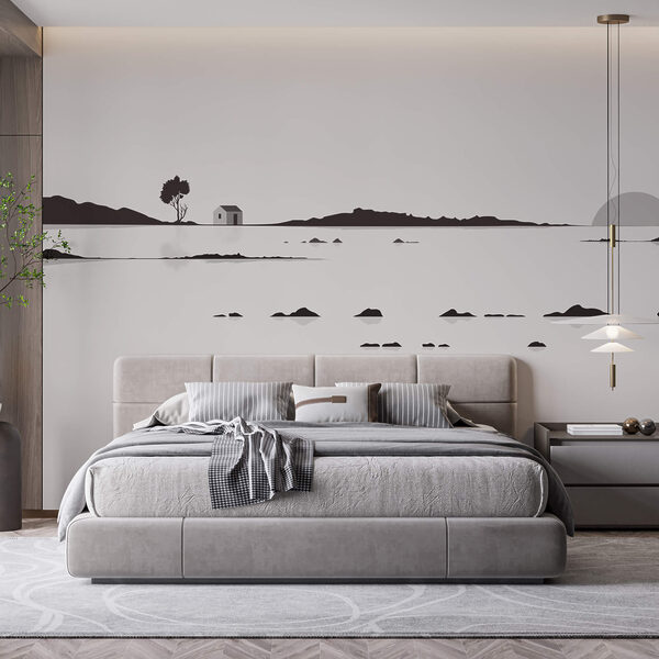 Papier peint Maison au milieu d'un lac (UGS : t00381) Papier peint Papier peint Maison au milieu d'un lac (UGS : t00381)