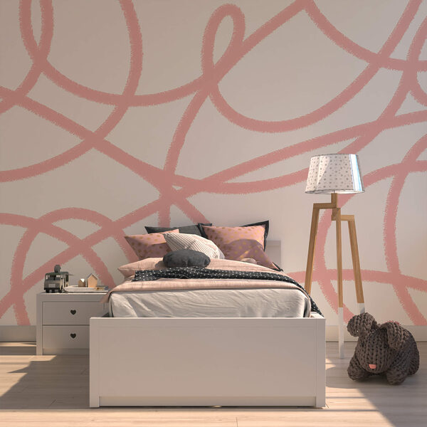 Lignes roses sur fond blanc Lignes roses sur fond blanc