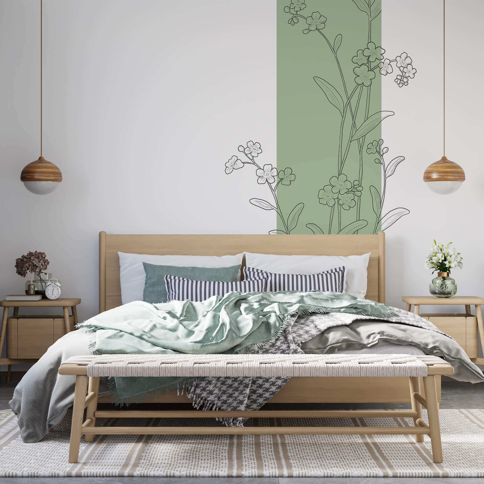 Dessin de fleurs et de feuilles Dessin de fleurs et de feuilles