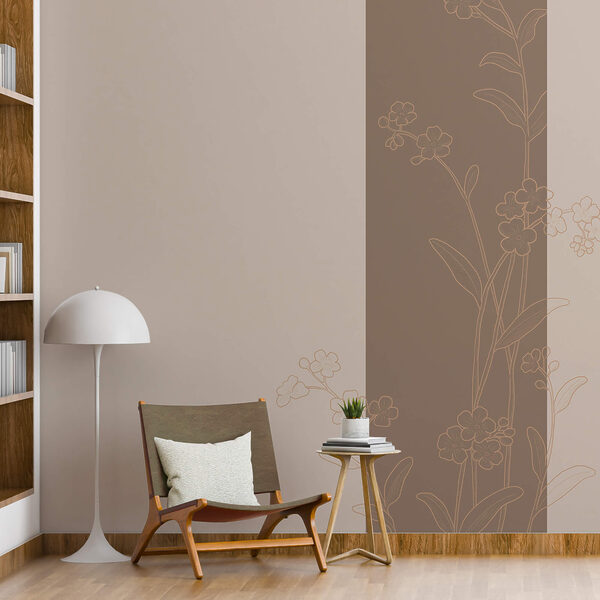 Motif floral élégant sur fond apaisant