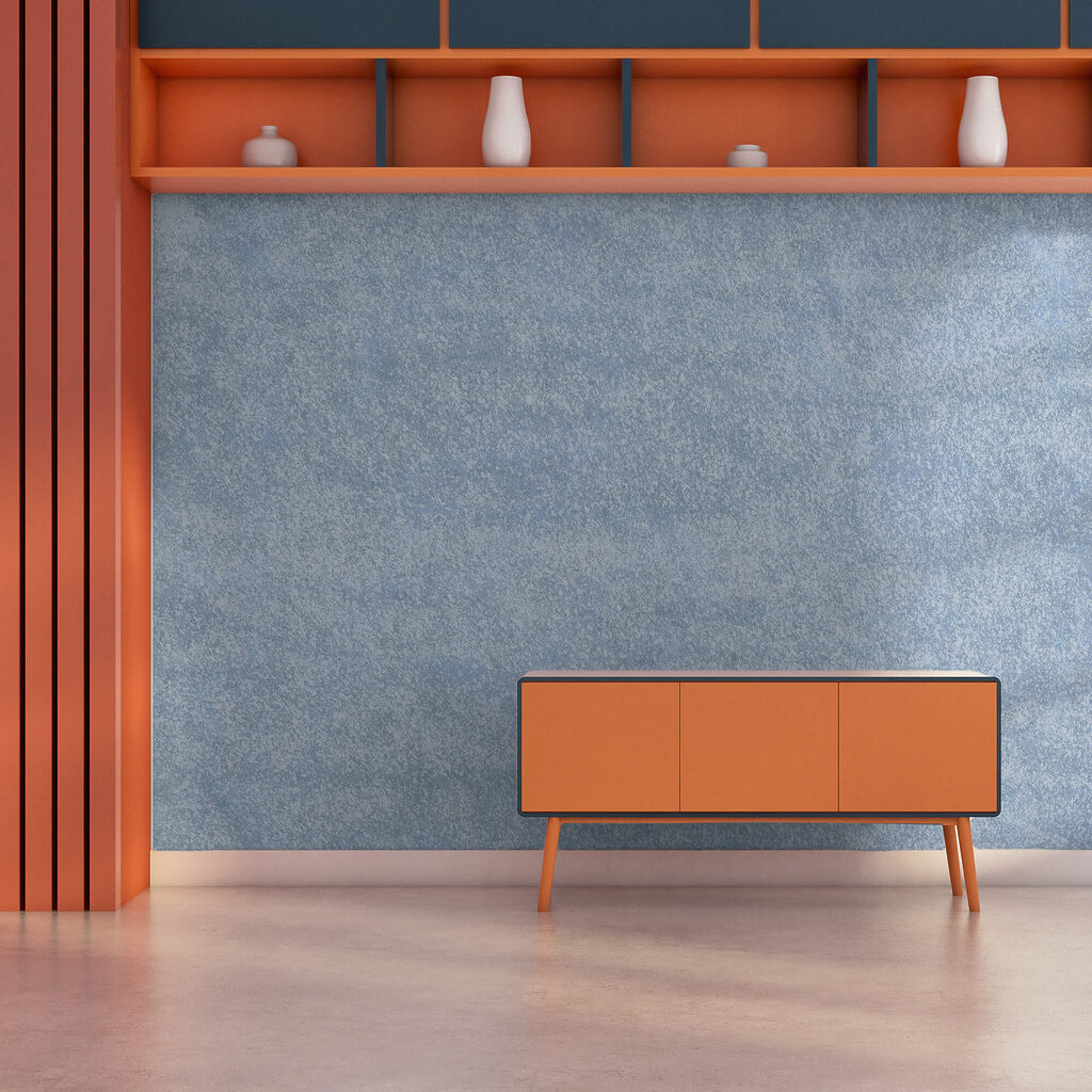 Surface mouchetée de bleu et de blanc