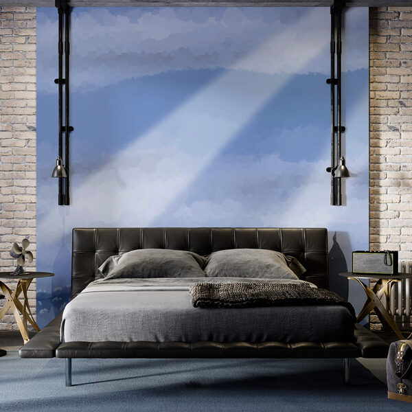 Nuages et rayons lumineux dans le ciel