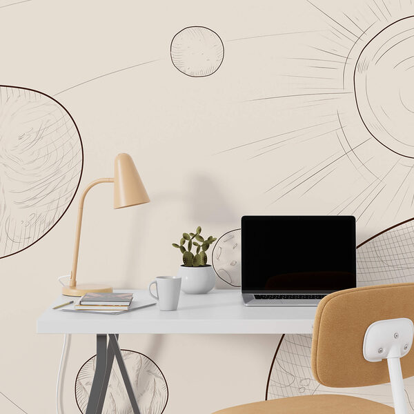 Dessin du soleil et de la terre