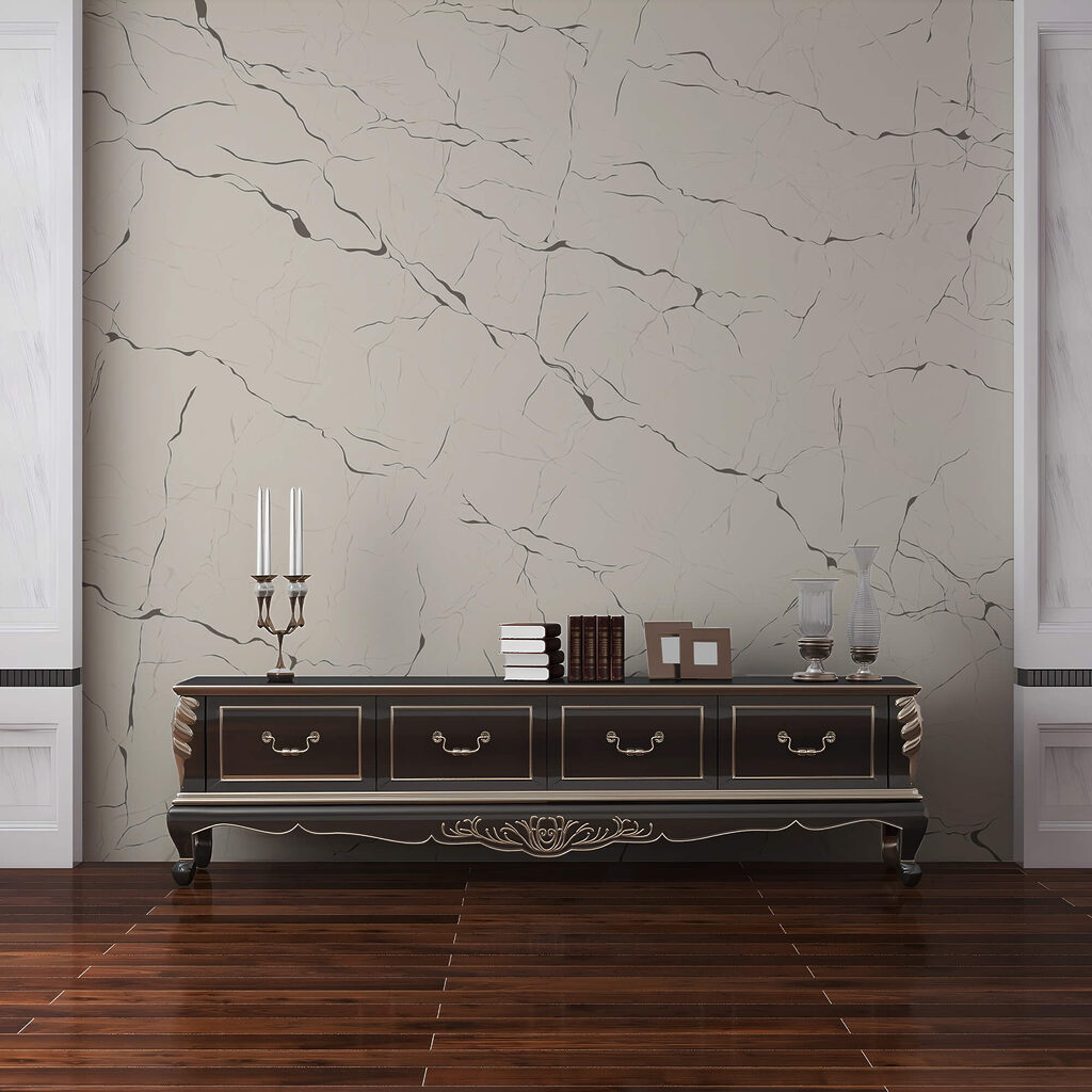 Surface blanche avec des fissures Surface blanche avec des fissures