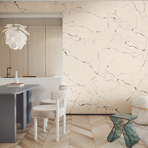 Surface blanche avec des fissures Surface blanche avec des fissures