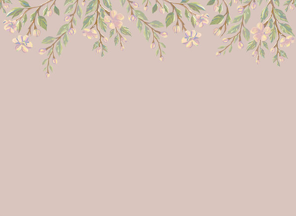 Delicate floral design on a soft background