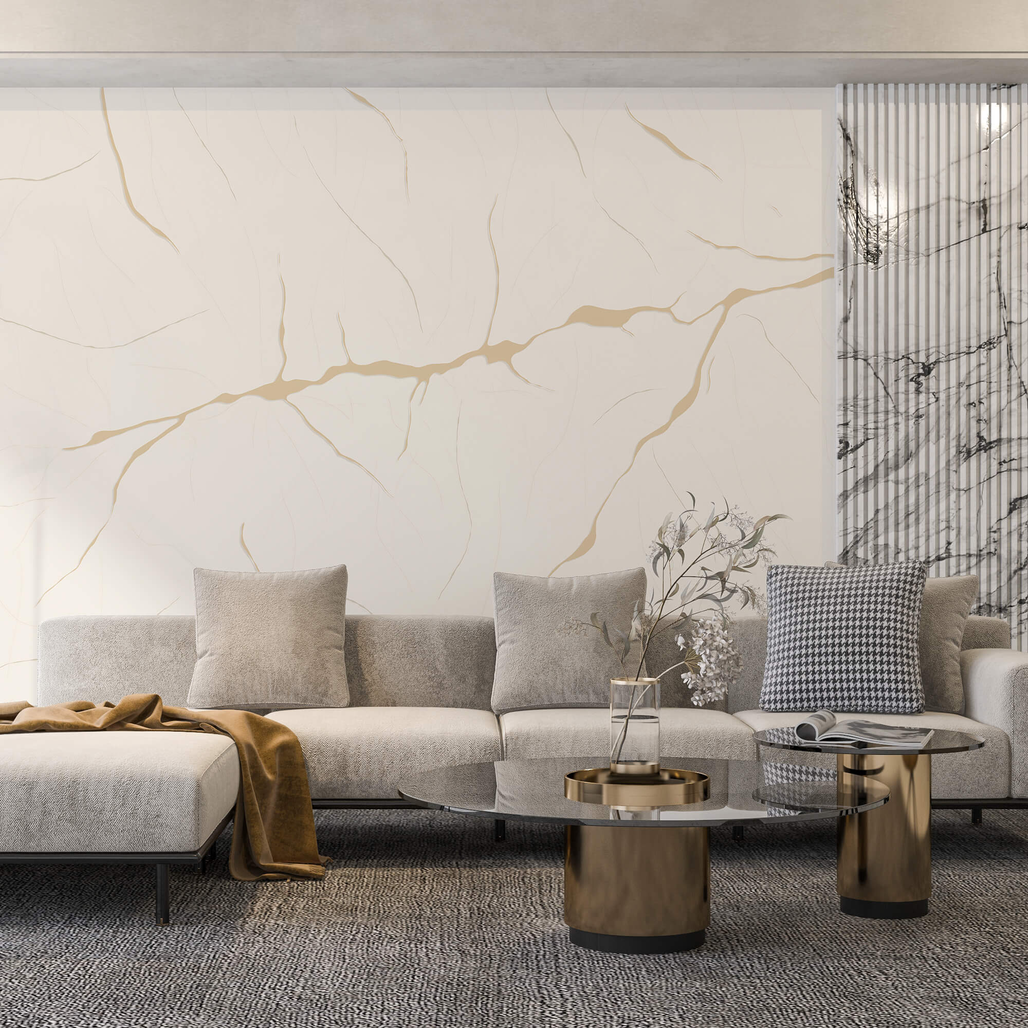 Surface blanche avec des fissures Surface blanche avec des fissures