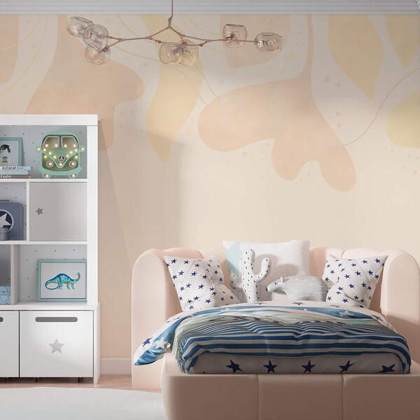 Feuilles pastel délicates sur fond doux Feuilles pastel délicates sur fond doux