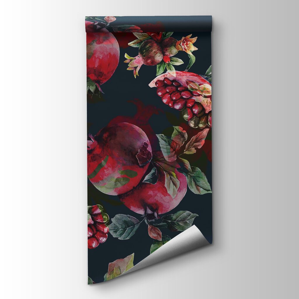 Pattern of pomegranates and flowers Pattern of pomegranates and flowers