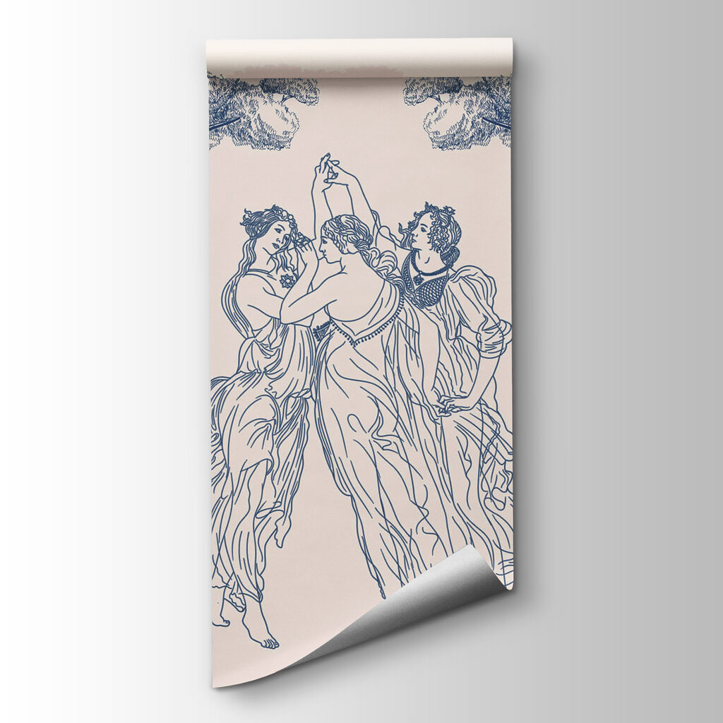 Group of people dancing under trees