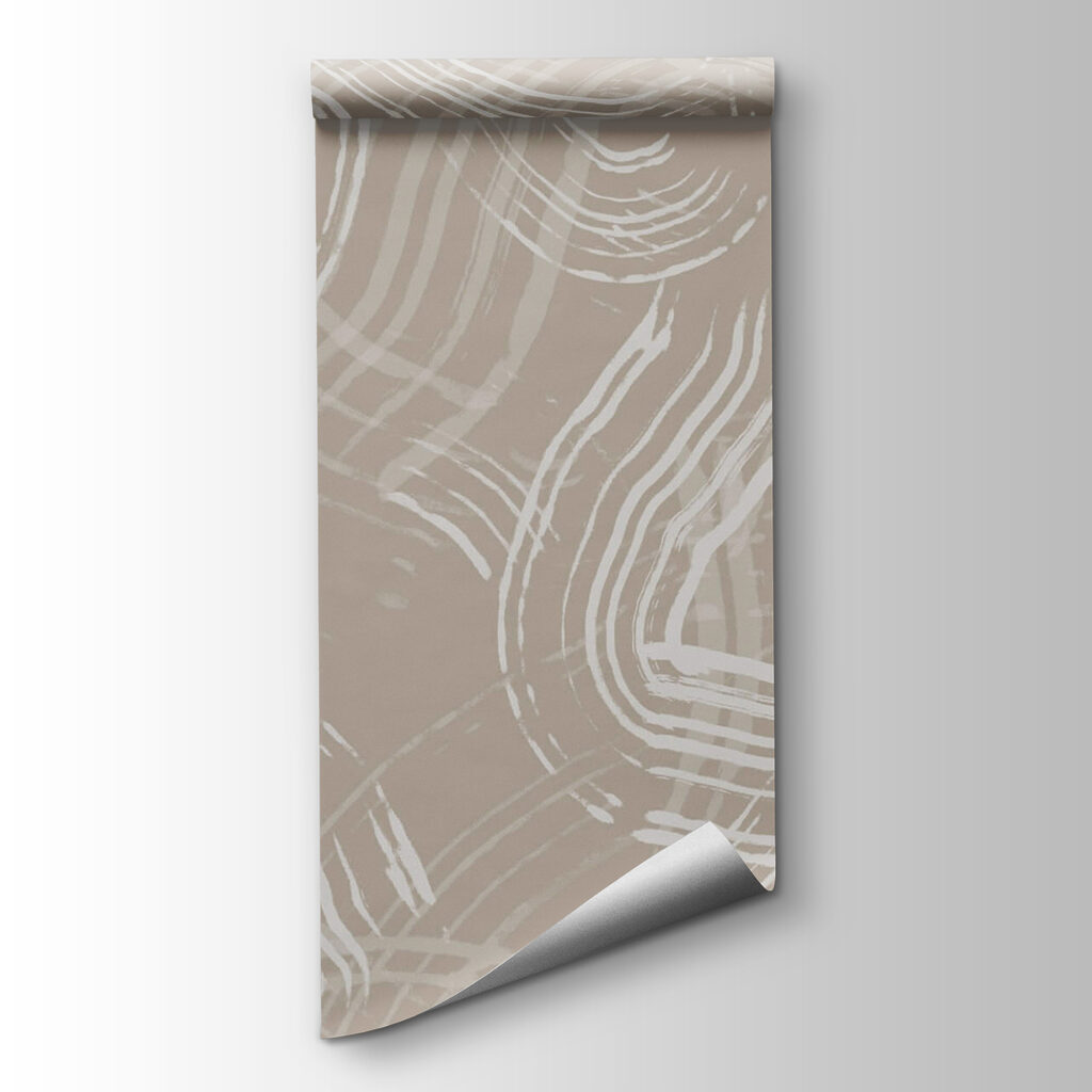 White lines on a tan background