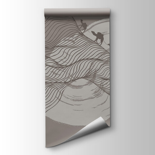 Drawing of a desert landscape Drawing of a desert landscape