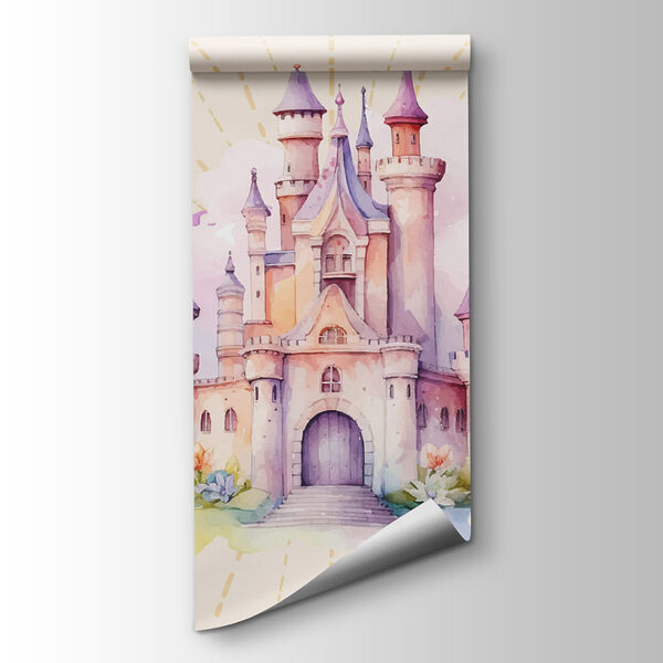 Watercolor of a castle Watercolor of a castle