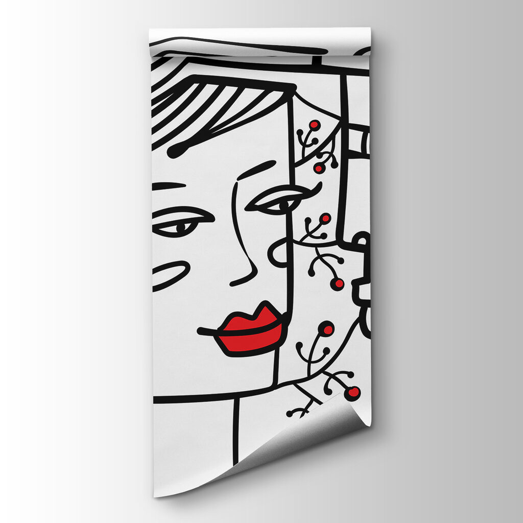 Drawing of a man and a woman Drawing of a man and a woman