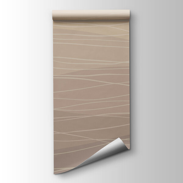 Brown and white wavy lines Brown and white wavy lines