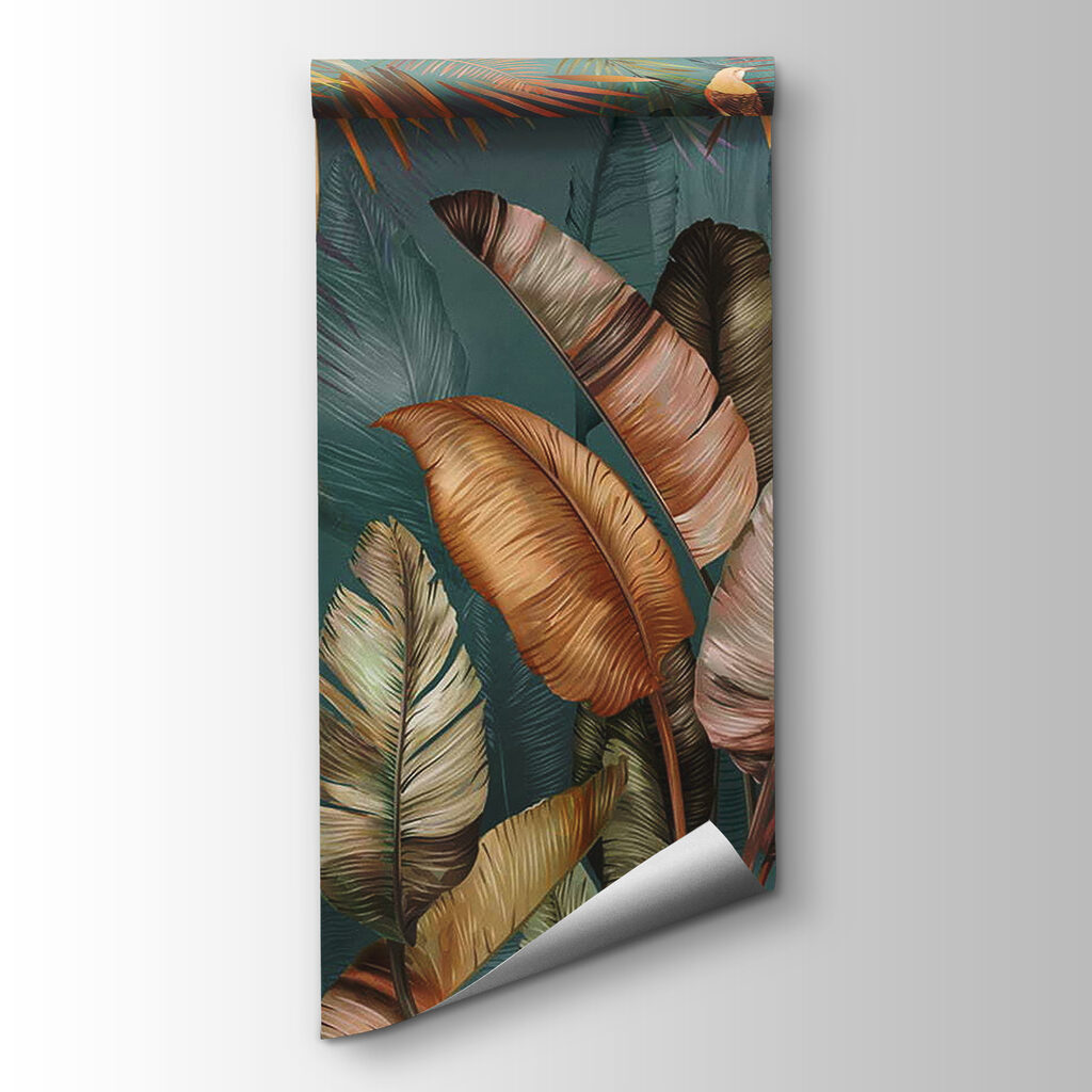 Painting of a bird and a plant