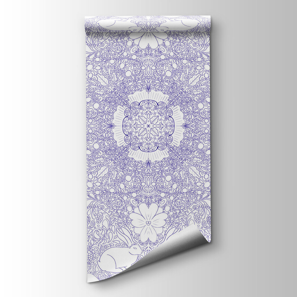 Blue and white pattern