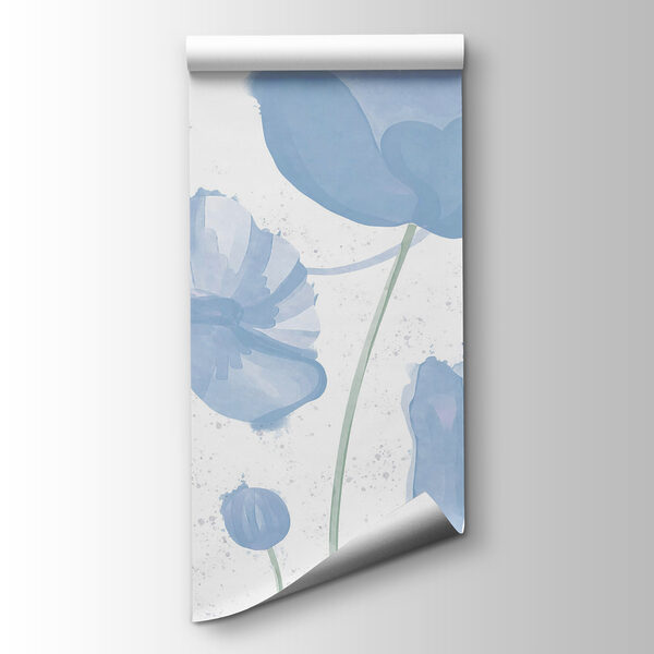 Delicate blooms in soft blue hues