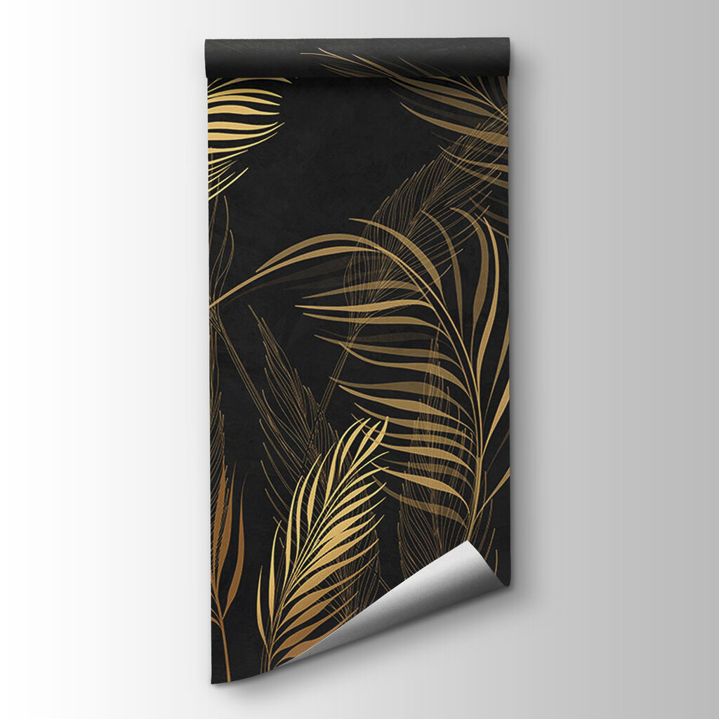 Elegant Leaves against Dark Background Elegant Leaves against Dark Background