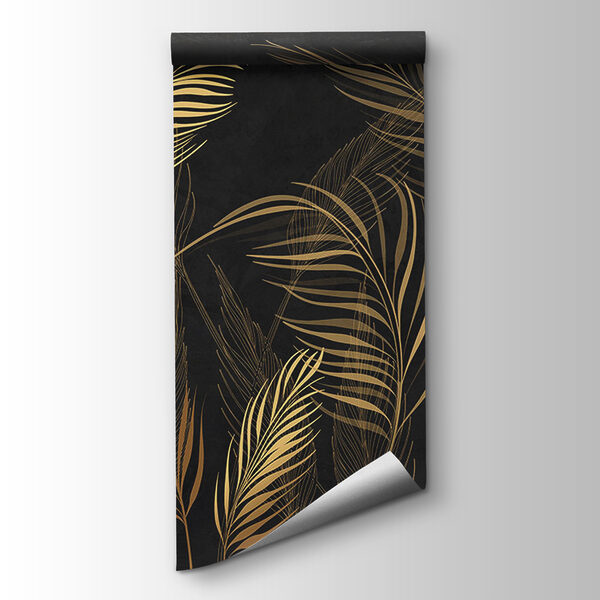 Elegant Leaves against Dark Background Elegant Leaves against Dark Background