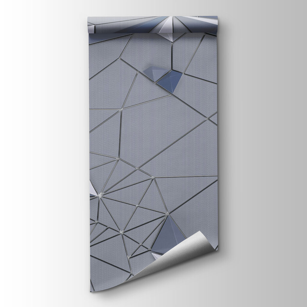 White and blue triangular shapes White and blue triangular shapes