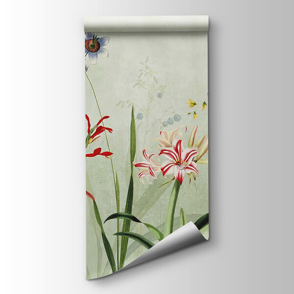 Vibrant flowers in soft green hues Vibrant flowers in soft green hues