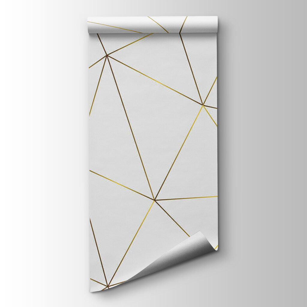 Yellow lines forming endless triangles Yellow lines forming endless triangles