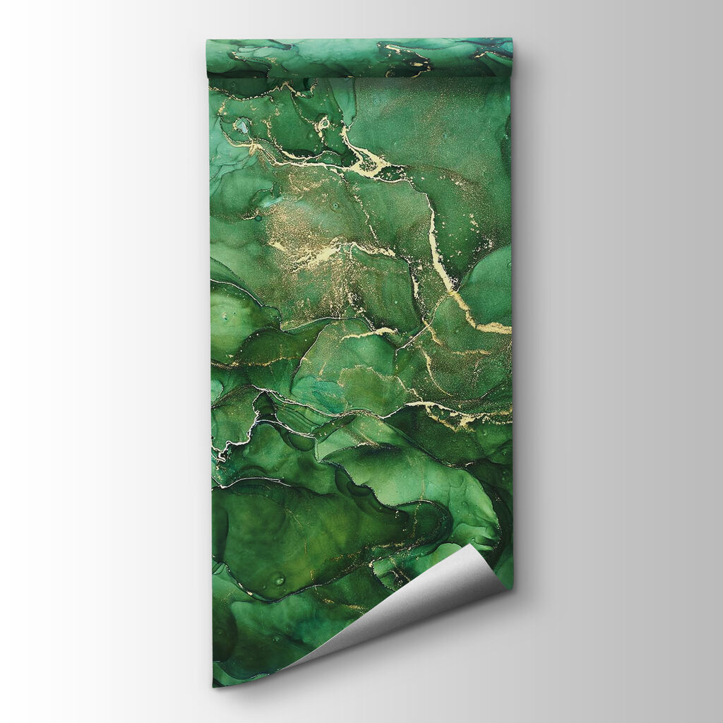 Abstract layers of deep green hues Abstract layers of deep green hues