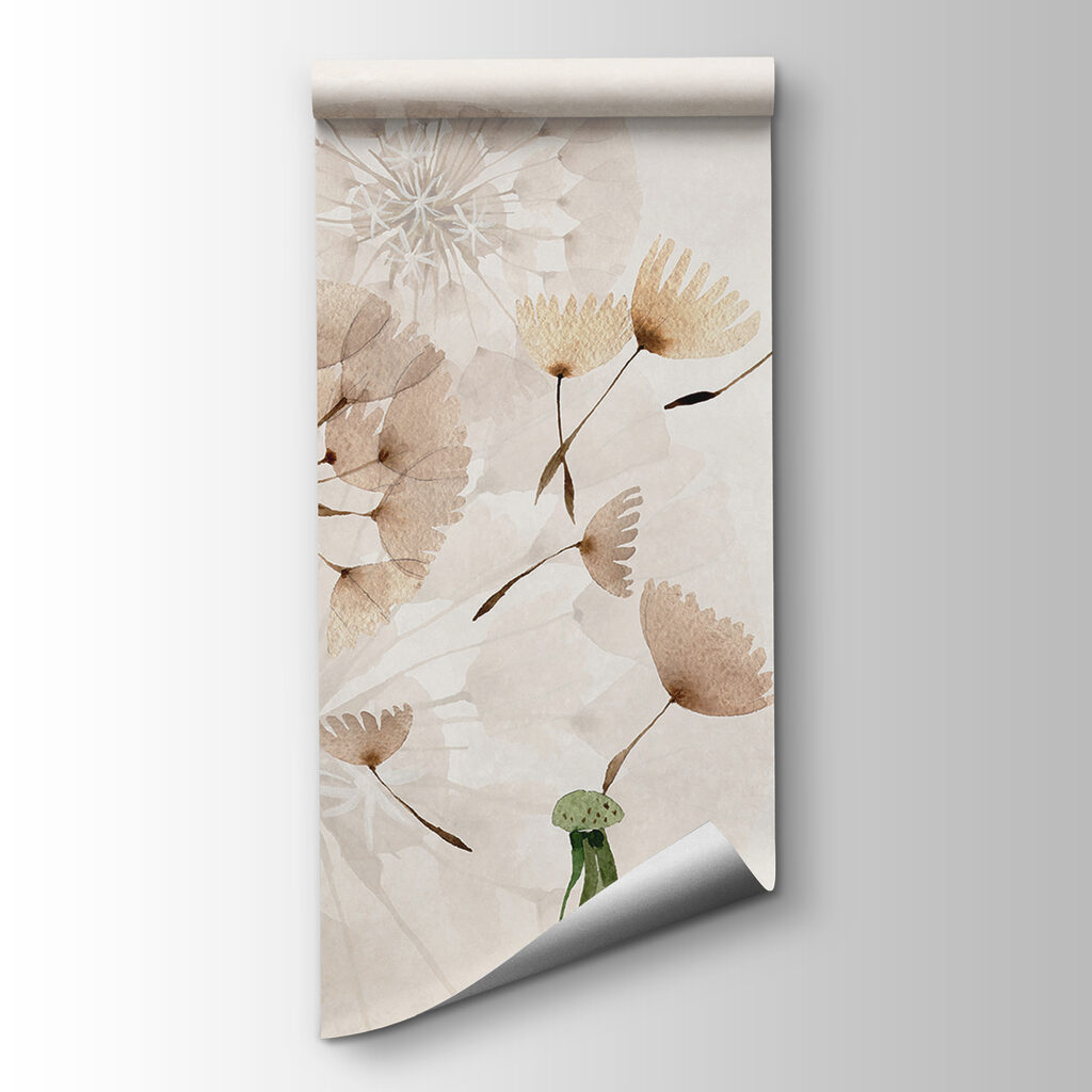 Delicate dandelions in soft hues