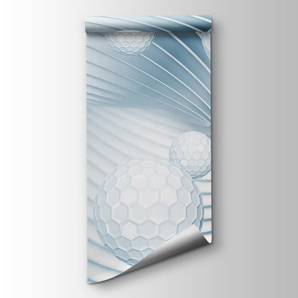 White balls in a spiral