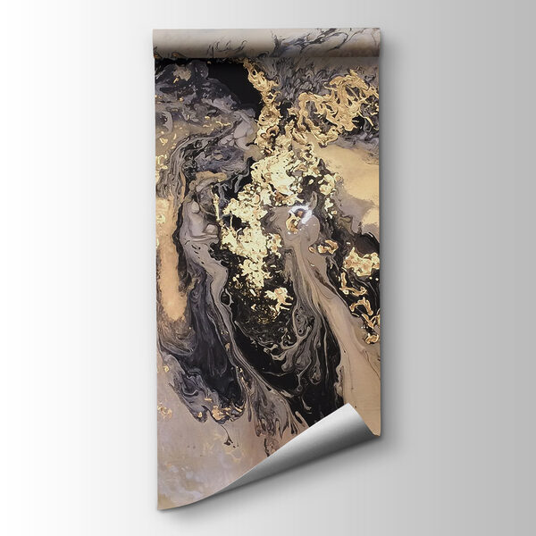 Ethereal swirls in metallic hues Ethereal swirls in metallic hues