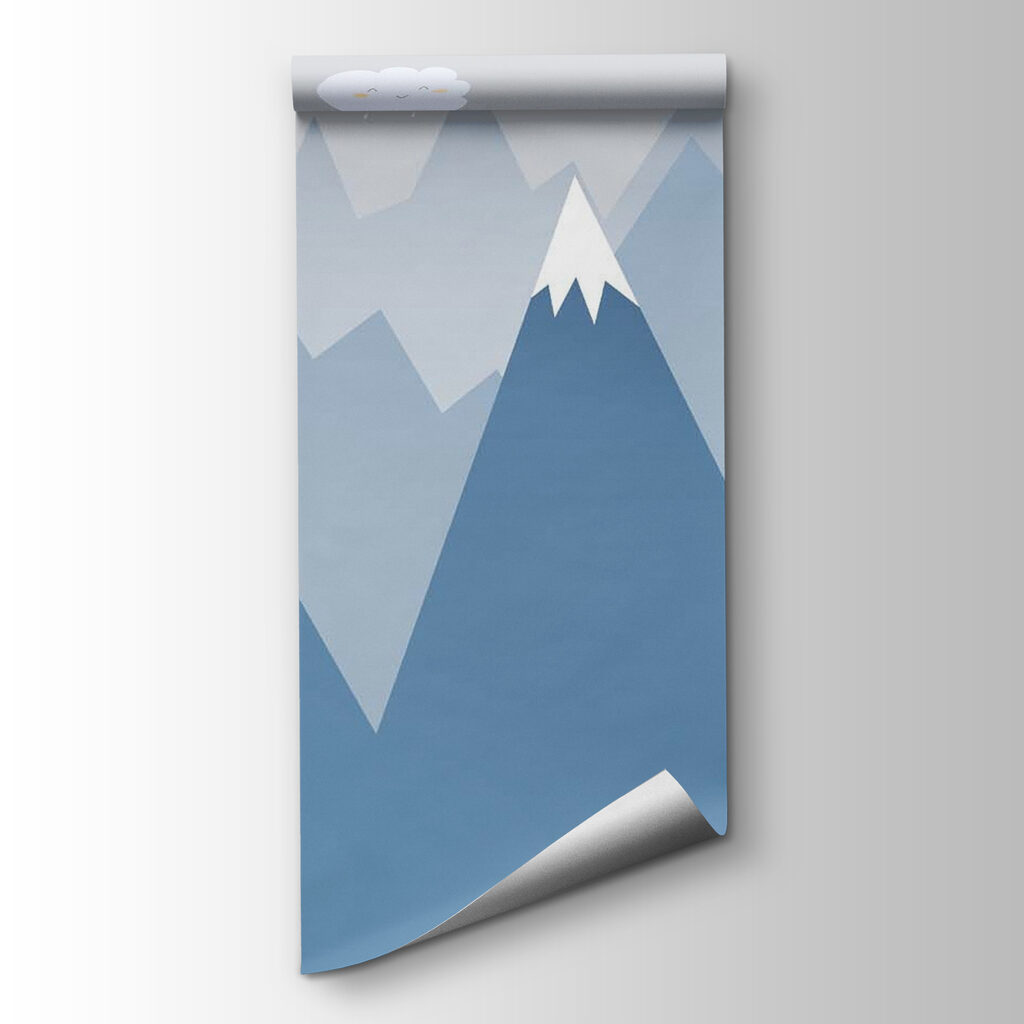 Mountain range with a cloud and a cloud above it