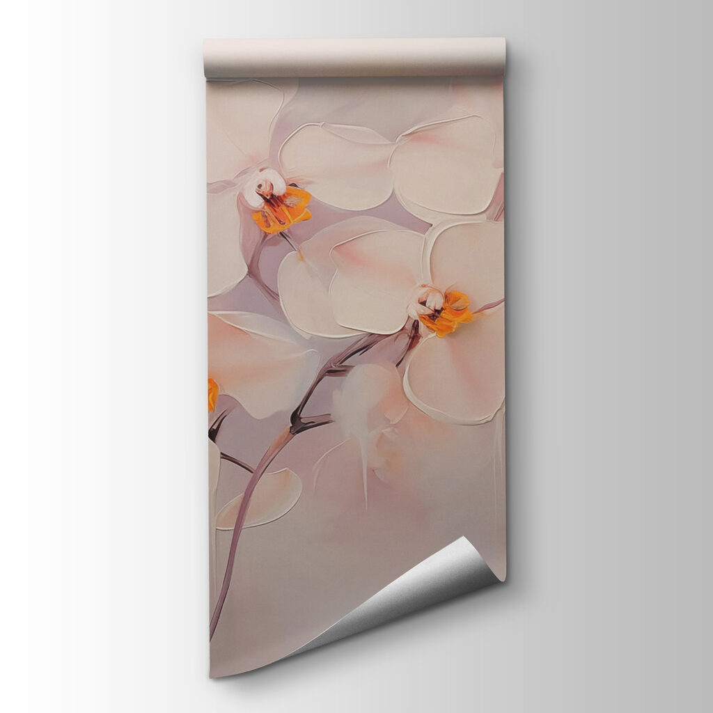 Painting of white flowers