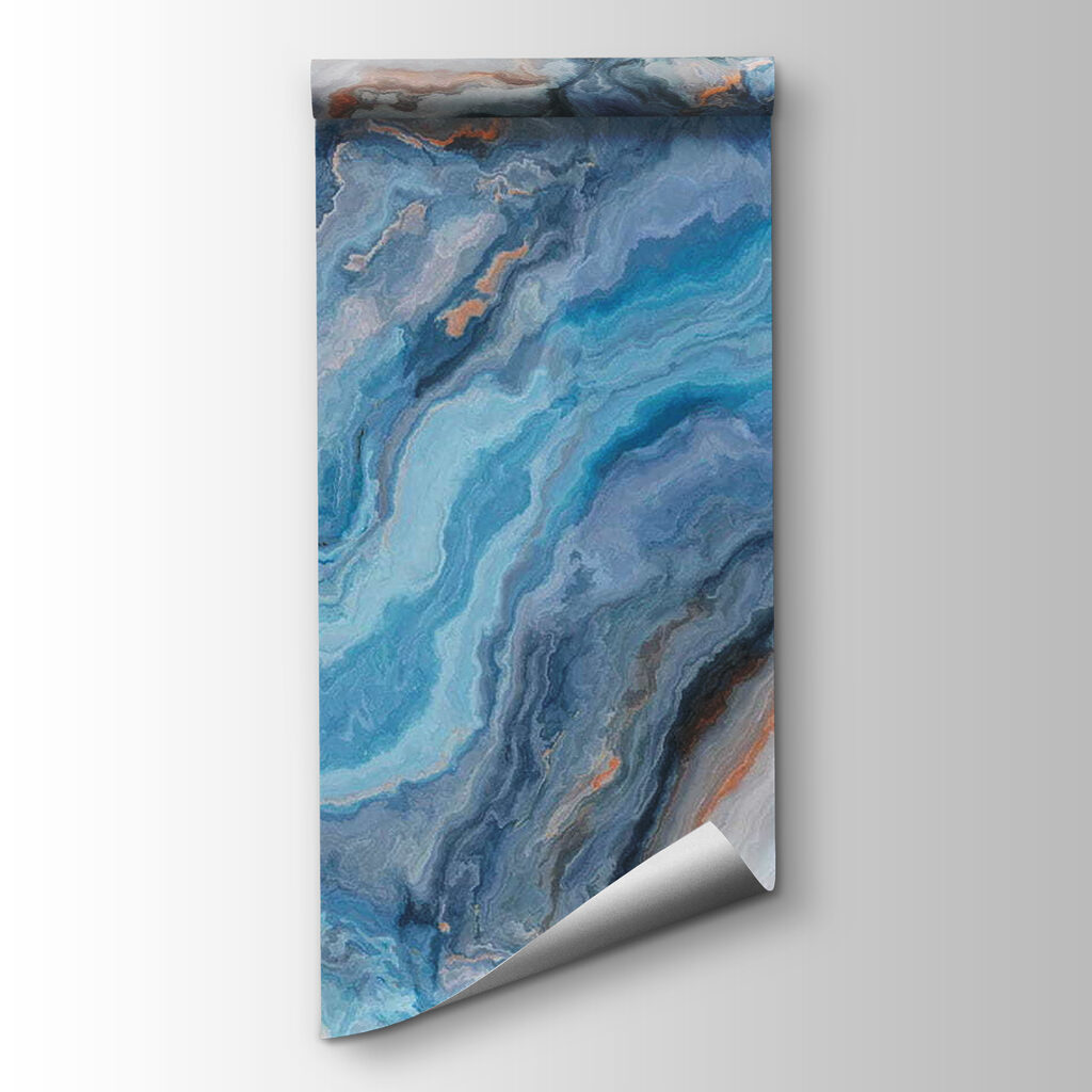 Dynamic patterns in calming blue hues