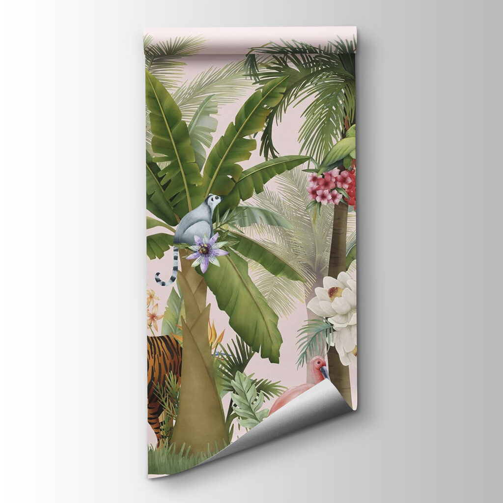 Wallpaper with animals and trees Wallpaper with animals and trees