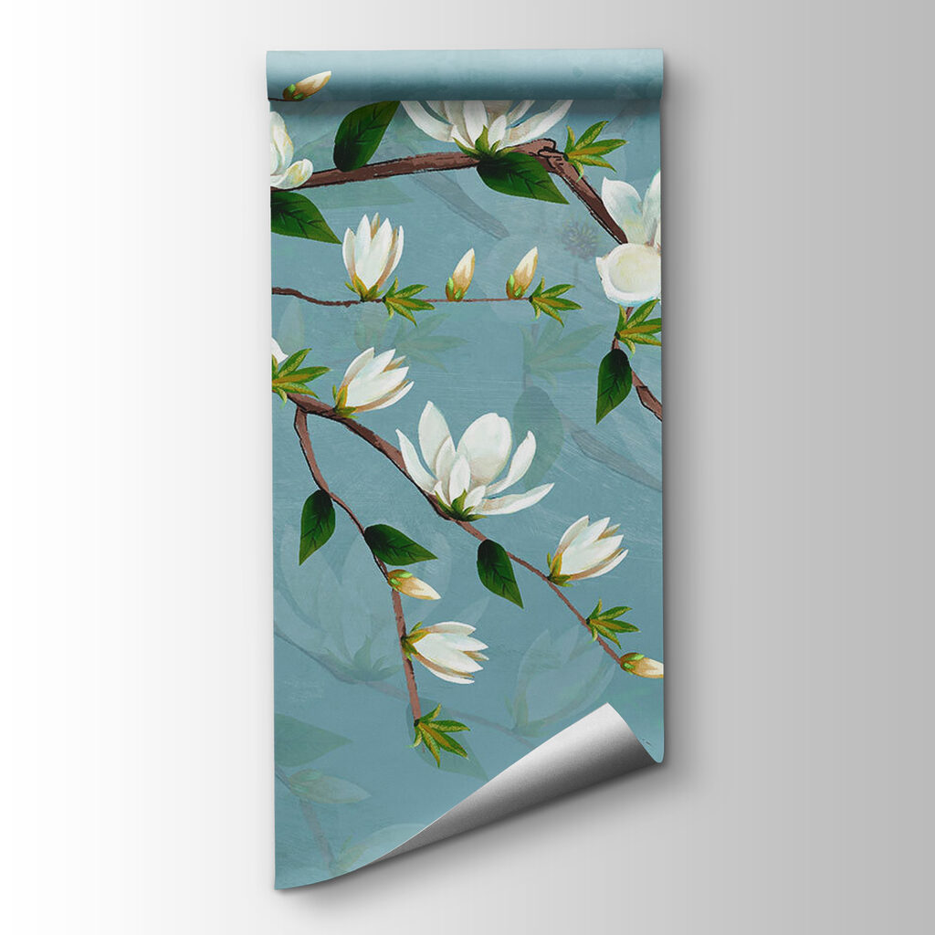 White flowers on a branch White flowers on a branch