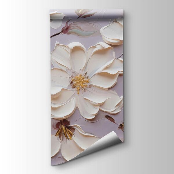 Painting of white flowers Painting of white flowers