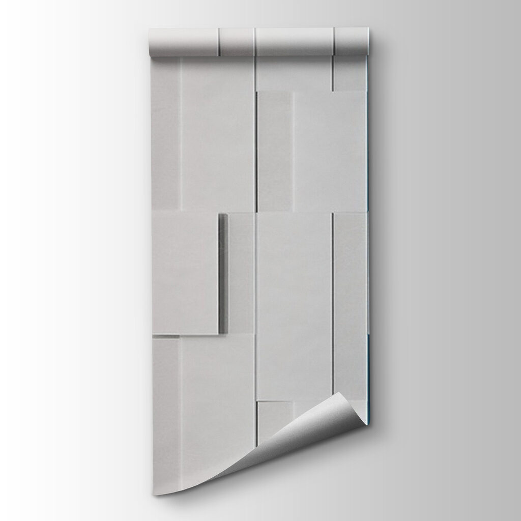 White rectangular object with blue lines White rectangular object with blue lines