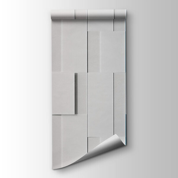 White rectangular object with blue lines White rectangular object with blue lines