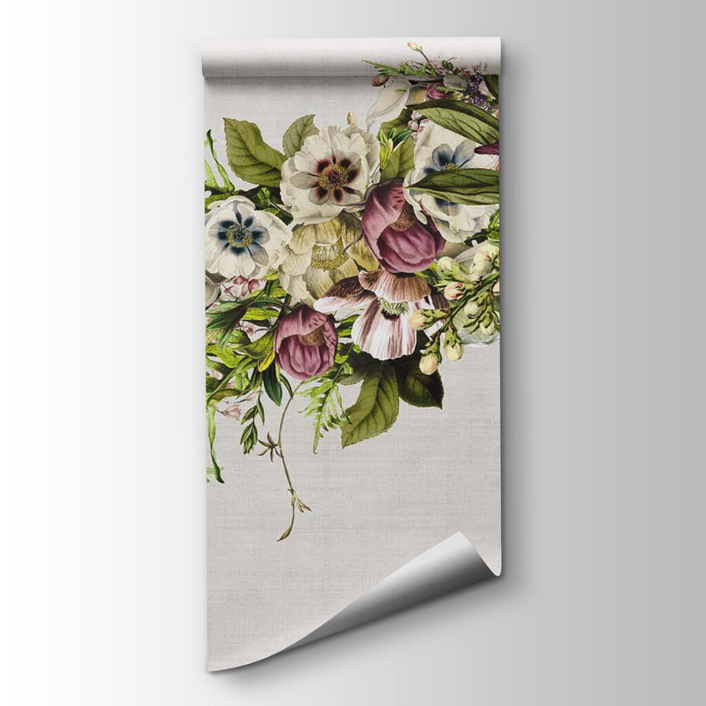 Butterfly flying over a bouquet of flowers